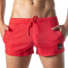 LEADER Short en mesh GI BOOTY Rouge